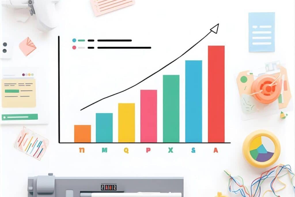 Gráfico ilustrando ganhos com digitação remunerada e micro tarefas online
